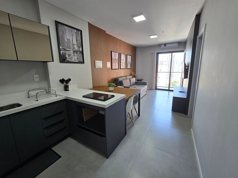 Flat moderno com 1 quarto!
