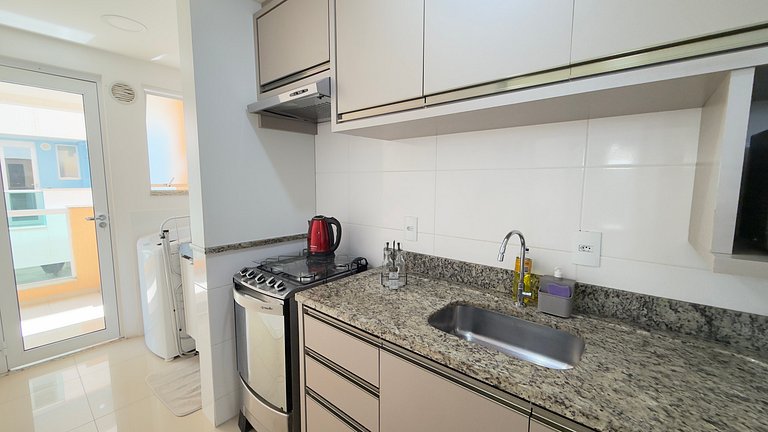 Apartamento 105 com piscina próximo à praia